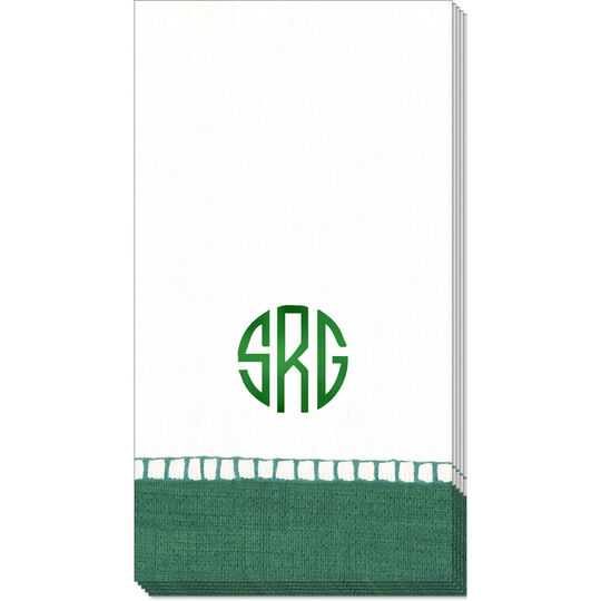 Emerald Design Your Own Caspari Linen Like Guest Towels
